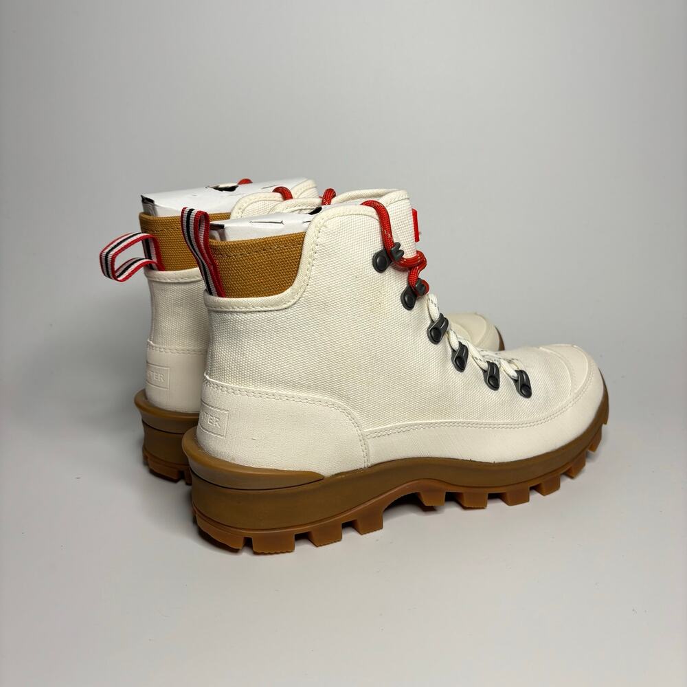 Hunter Canvas Desert Commando Boot in Natural - Picture 4 of 10